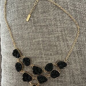 Sugarfix Black Druzy Statement Necklaces